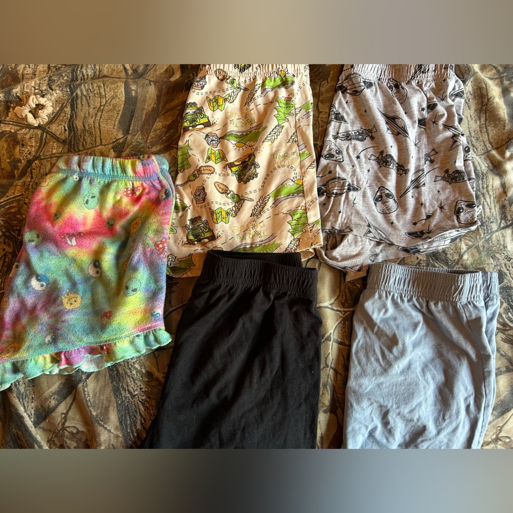 Colorful and Patterned Shorts Set